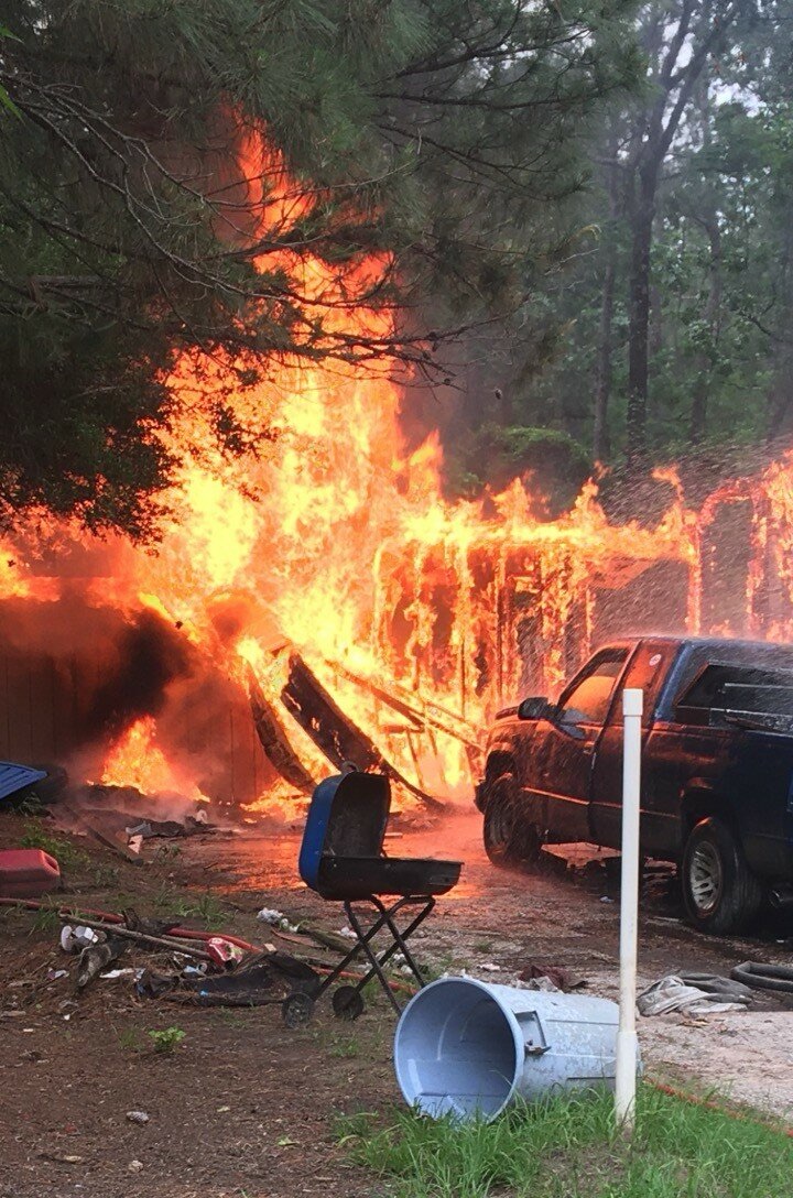 Suspicious Fire Destroys Home in Trinity Cove