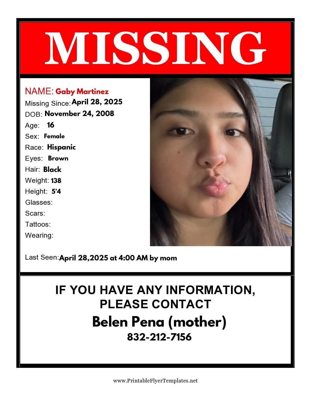 Missing from Cleveland